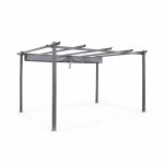 Tente de jardin, pergola aluminium 3x4m grise Tente de jardin, pergola aluminium 3x4m grise