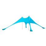Tente de plage portable avec sac de transport effet bois turquoise Tente de plage portable avec sac de transport effet bois turquoise