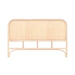 Tte de lit 140 cm en rotin naturel