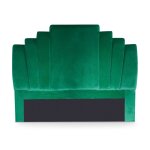 Tte de lit 140 cm velours vert