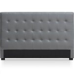 Tte de lit 180cm gris