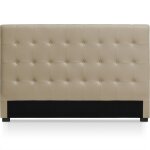 Tte de lit 180cm taupe