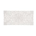 Tte de lit antique blanche sculpte  la main
