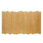 Tte de lit en bois d pica couleur marron clair pour lit 135 cm