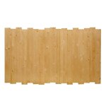 Tête de lit en bois d'épicéa de couleur marron clair pour lit 150 cm Tête de lit en bois d'épicéa de couleur marron clair pour lit 150 cm