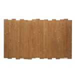 Tte de lit en bois d pica massif couleur marron pour lit 180 cm