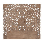 T�te de lit en bois de manguier sculpt� pour couchage 180