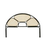 Tête de lit en cannage et rotin noir 160 cm Tête de lit en cannage et rotin noir 160 cm