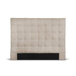 Tête de lit capitonnée en tissu - beige - 140 cm Tête de lit capitonnée en tissu - beige - 140 cm