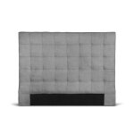 Tête de lit capitonnée en tissu - gris - 140 cm Tête de lit capitonnée en tissu - gris - 140 cm