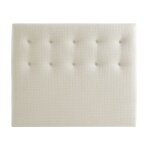 Tte de lit dco capitonne cru 180 cm