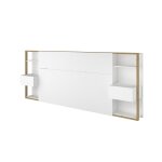 Tte de lit effet bois et blanc pour lit de 140 ou de 160 cm