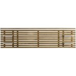 Tte de lit en lattes de bois clair / blanc 240 cm chevet intgrs