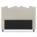 T�te de lit lucky 160 cm tissu beige