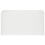 T�te de lit en simili cuir blanc 120 cm