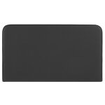 Tte de lit en simili cuir noir 120 cm