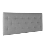 Tête de lit tapissée 160x60 cm gris Tête de lit tapissée 160x60 cm gris