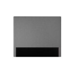 Tte de lit en tissu bouclette - 140cm - gris