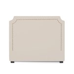 Tête de lit en velours beige 140cm Tête de lit en velours beige 140cm