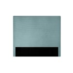 T�te de lit en velours c�tel� - 160cm - bleu