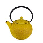 Thire en fonte 1 l avec fitre inox jaune