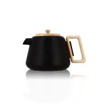 Thire en fonte noire avec couvercle en bois 1l