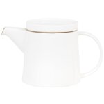 Thire en porcelaine blanche et dore 0, 8l