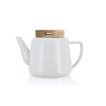 Thire en porcelaine avec couvercle en bois 680ml