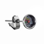 Thermomtre  th et  lait en acier inoxydable argent