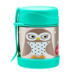 Thermos alimentaire avec fourchette chouette (350 ml)