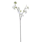 Tige de fleurs de cerisier artificielles blanches h100