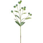 Tige de graines de bardane artificielle verte et bleu h78