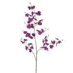 Tige d'orchide oncidium artificielle violette h140
