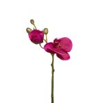 Tige d'orchide phalaenopsis artificielle fuchsia h21