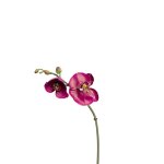 Tige d'orchide phalaenopsis artificielle fuchsia h26