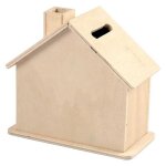 Tirelire en bois  dcorer maison 10x10x5, 4cm