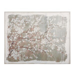 Toile en lin imprim� floral 152x122