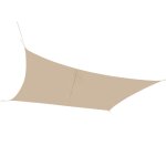 Toile ombrage rectangulaire beige déperlante 300x400cm Toile ombrage rectangulaire beige déperlante 300x400cm