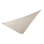 Toile ombrage triangle 4x4x4m beige