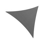 Toile d'ombrage triangulaire 5x5x5 m en polythylne gris