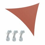 Toile d'ombrage triangulaire imperméable 3, 6x3, 6x3, 6 en rouge Toile d'ombrage triangulaire imperméable 3, 6x3, 6x3, 6 en rouge