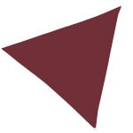 Toile ombrage voile triangulaire rouge bordeaux 360x360x360cm