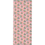 Toile outdoor de chaise longue amovible motif temples rose