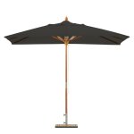 Toile de rechange noire pour parasol carr� 300cm