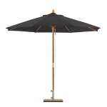 Toile de rechange noire pour parasol rond 250cm