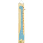 Toise dinosaure en bois bleue 80x12 cm