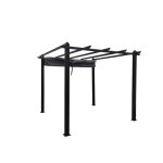 Tonnelle autoportante 3 x 3 m en aluminium et toile grise