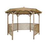 Tonnelle en bois avec toit lora