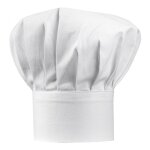 Toque en coton blanc 27 x 33 Toque en coton blanc 27 x 33