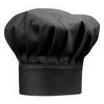 Toque en coton noir 27 x 33